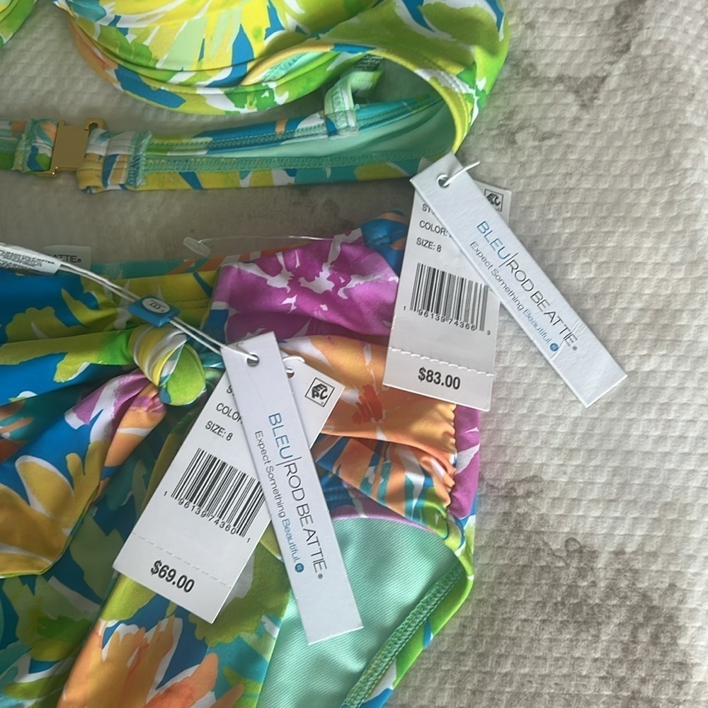 Bleu Rod Beattie Spring It On Bikini Swimsuit Size 8 - Picture 9 of 9